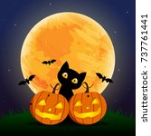 Halloween Clipart Cat Bat Free Stock Photo - Public Domain Pictures