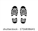 sneaker foot print deign vector ... | Shutterstock .eps vector #1726838641