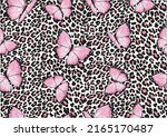 Pink Butterfly And Leopard...