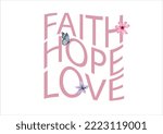 Faith Hope Love Hand Drawn...