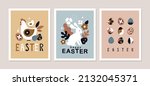 Modern Easter Cards Collection. ...