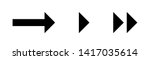 arrows vector collection black. ... | Shutterstock .eps vector #1417035614