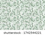 elegant floral pattern in small ... | Shutterstock .eps vector #1742544221