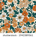 vintage seamless floral pattern.... | Shutterstock .eps vector #1942389361