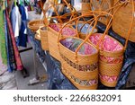 Small photo of Bali Souvenir Basket Bag (Ata Bag)