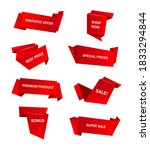 vector stickers  price tag ... | Shutterstock .eps vector #1833294844