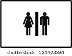 the bathroom symbol | Shutterstock .eps vector #531423361