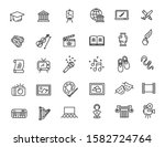set of linear culture icons.... | Shutterstock .eps vector #1582724764