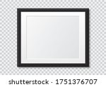 realistic black blank picture... | Shutterstock .eps vector #1751376707
