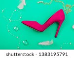 fashion women shoes. woman... | Shutterstock . vector #1383195791