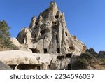 Peagant Valley Turkey ancient dwellings rock formations caves  historican
