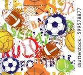 Seamless Sport Pattern With...