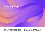 wavy geometric background.... | Shutterstock .eps vector #1119959624