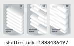 minimalist posters set. modern... | Shutterstock .eps vector #1888436497