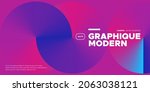 futuristic gradient background. ... | Shutterstock .eps vector #2063038121
