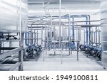 Industrial automation factory food equipment pipe stainless tubes.