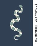set of hand drawn snake in boho ... | Shutterstock .eps vector #2157904721
