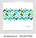 modern geometric abstract... | Shutterstock .eps vector #391437304