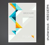 cover design template. brochure ... | Shutterstock .eps vector #408318394