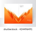 cover design. brochure  annual... | Shutterstock .eps vector #424496491