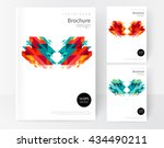 minimalistic white cover... | Shutterstock .eps vector #434490211