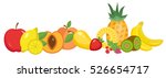 fruits still life  isolated on... | Shutterstock .eps vector #526654717
