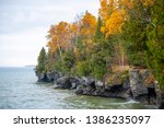 Door County Wisconsin Whitefish Dunes State Park in the Autumn