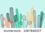 seamless horizontal  pattern... | Shutterstock .eps vector #1087868357