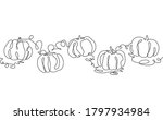 pumpkin horizontal seamless... | Shutterstock .eps vector #1797934984