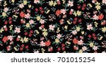 seamless floral pattern in... | Shutterstock .eps vector #701015254