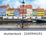 The popular nyhavn area at...