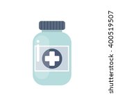 medicine bottle icon. vector... | Shutterstock .eps vector #400519507