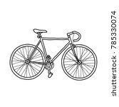 Bicycle Fixed Gear Doodle Icon