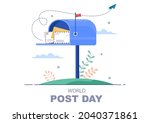 World Post Day Background Which ...