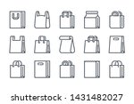 Shopping Bag Related Line Icon...