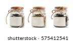 Tea In Glass Jars Isolated On...
