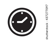 clock   icon   isolated. flat ... | Shutterstock .eps vector #437277097