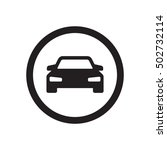 car    icon   isolated. flat ... | Shutterstock .eps vector #502732114