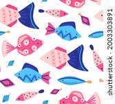 vector seamless pattern with... | Shutterstock .eps vector #2003303891