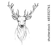 Deer Sketch Free Stock Photo - Public Domain Pictures