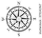 compass navigation dial  ... | Shutterstock .eps vector #375141967