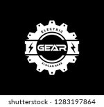 electric power precision gear... | Shutterstock .eps vector #1283197864