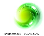 Green Abstract Shape On The...