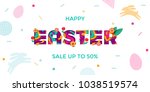Vector Easter Sale Banner Of...