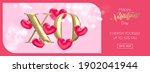 xo gold text for valentine's... | Shutterstock .eps vector #1902041944