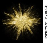 Gold Powder Particles Explosion....