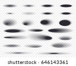 round shadows vector set on... | Shutterstock .eps vector #646143361