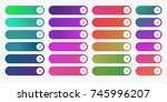 web buttons flat design... | Shutterstock .eps vector #745996207