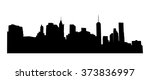 new york cityscape  manhattan   ... | Shutterstock .eps vector #373836997