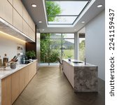Small Kitchen With Glass Roof...